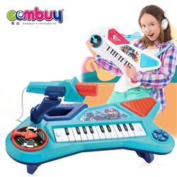 CB924605 CB924606 - Children piano music guitar 2IN1 instrument toys with microphone
